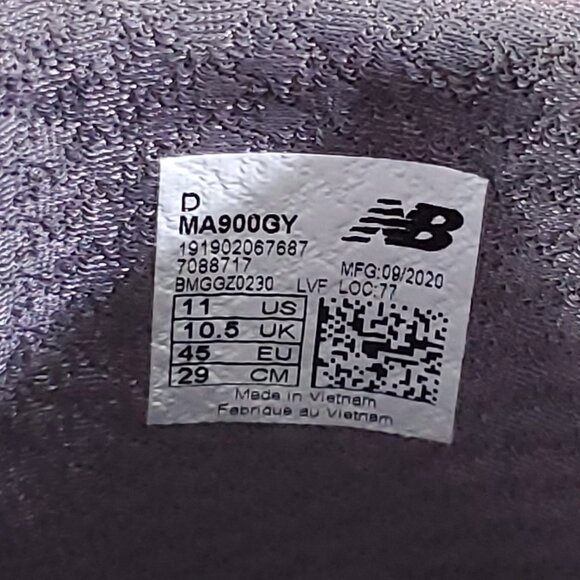 New Balance Mens Size 11 D Fresh Foam 900V1 Gray Slip On Mules Shoes MA900GY - Picture 16 of 16